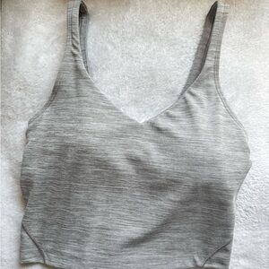 Lululemon Athletica Align Tank Cropped Heathered Taupe